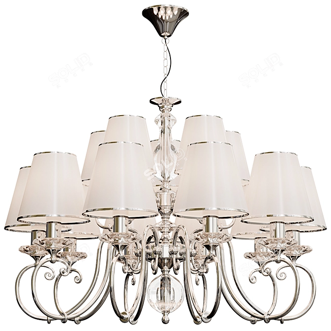 Modern Newport NC Lamp Fixture 3D model image 1