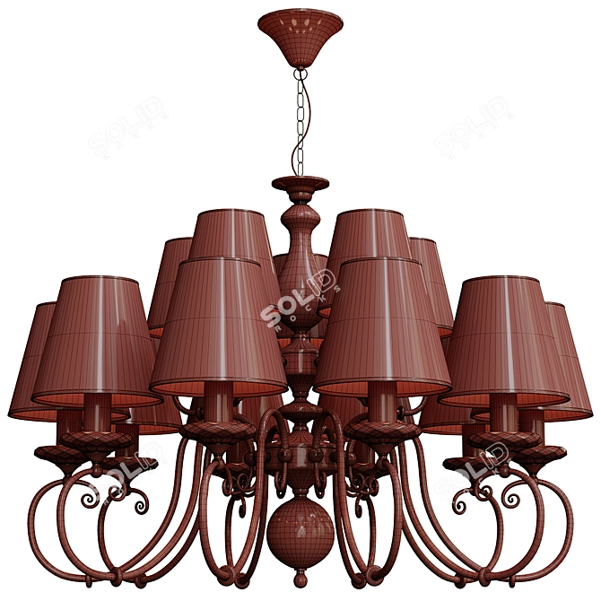 Modern Newport NC Lamp Fixture 3D model image 4