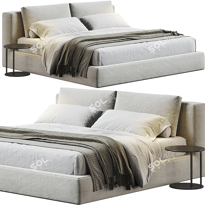 - Luxe Cloud Bed: Vray &amp 3D model image 1