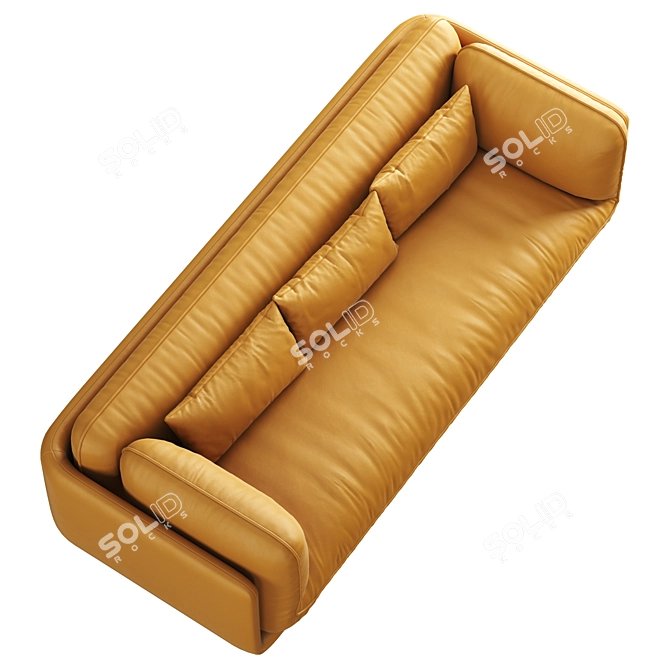 Luxury Comfort Lunetta Sofa Bed 3D model image 4