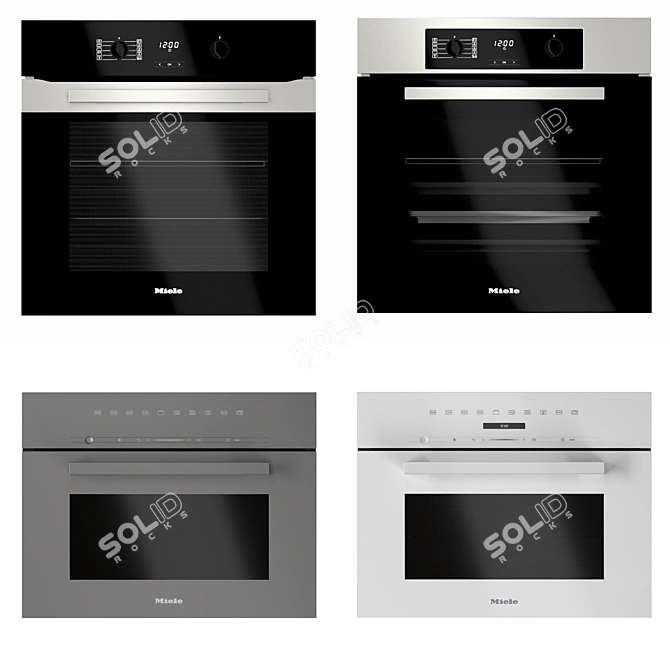 Miele 6-piece Oven Set 3D model image 1