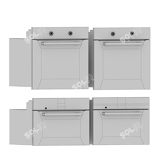 Miele Kitchen Appliance Set 3D model image 6