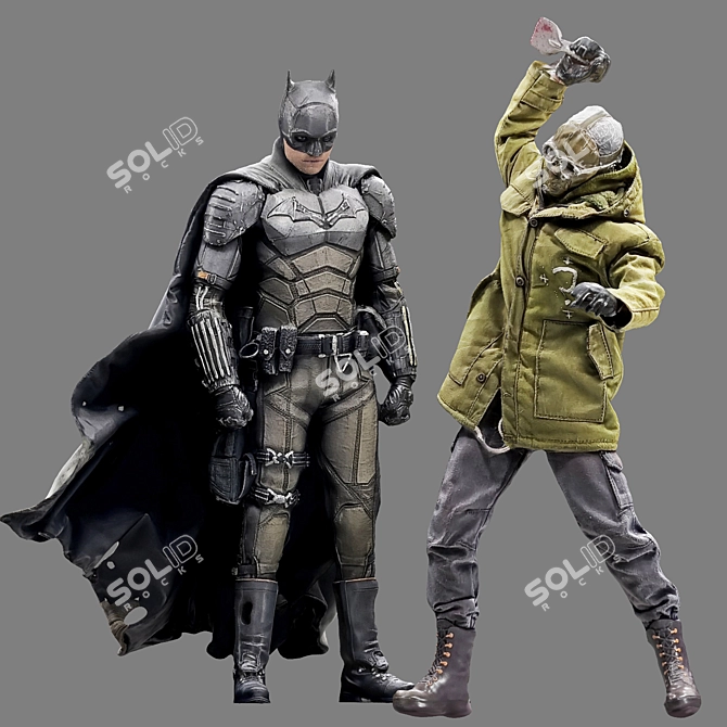 The Batman Riddler Figures Set 3D model image 1