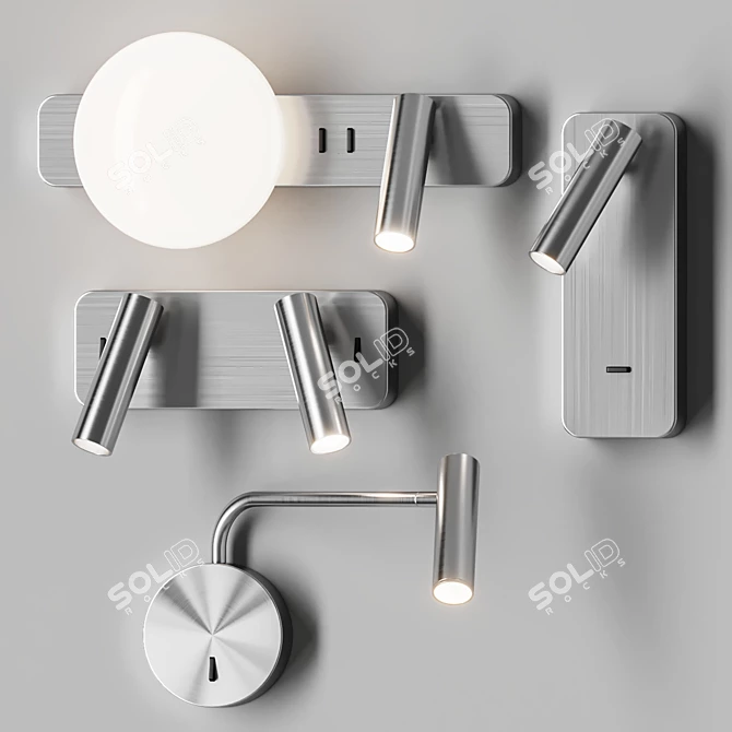 Modern Astro Lighting Wall Lamps 3D model image 2