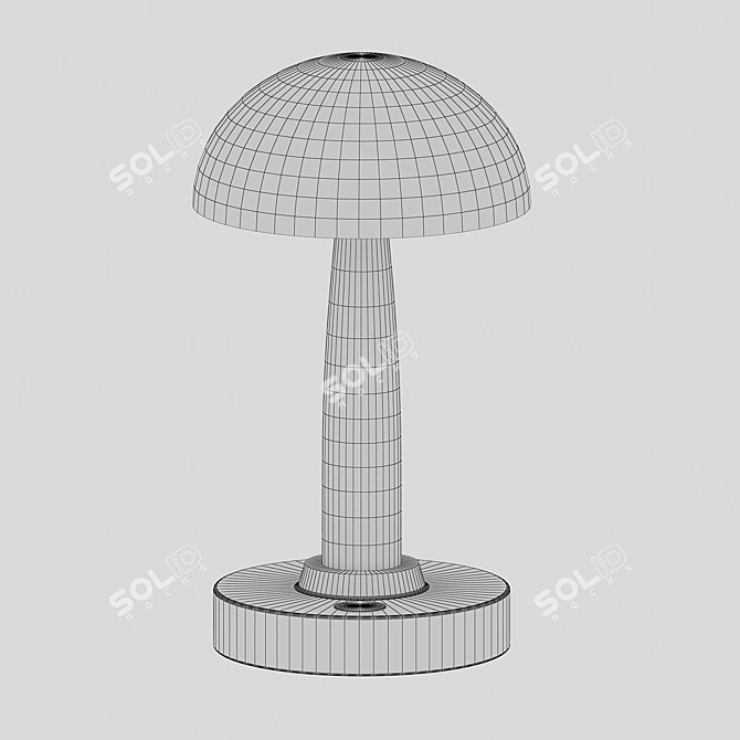 Hemul Black Dimmable Table Lamp 3D model image 2