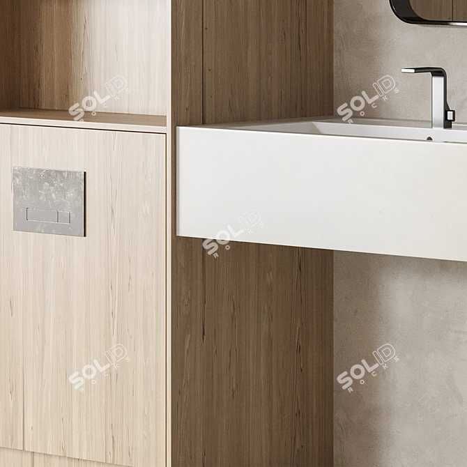 13-Piece Bathroom Furniture Set 3D model image 6