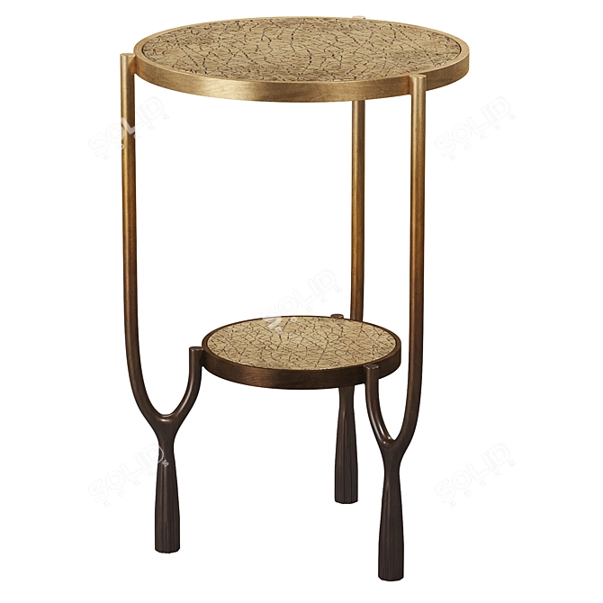 Muse Bronze Tassel Side Table 3D model image 3