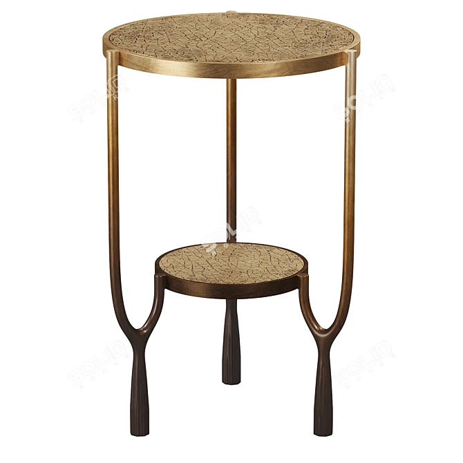 Muse Bronze Tassel Side Table 3D model image 4