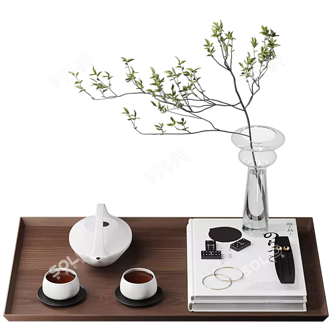 Modern Minimalist Decor Set 3D model image 4