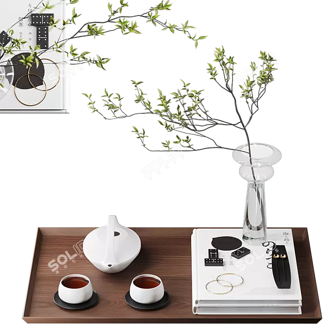 Modern Minimalist Decor Set 3D model image 17