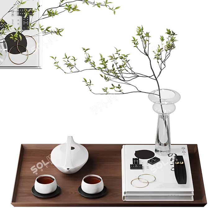 Modern Minimalist Decor Set 3D model image 22