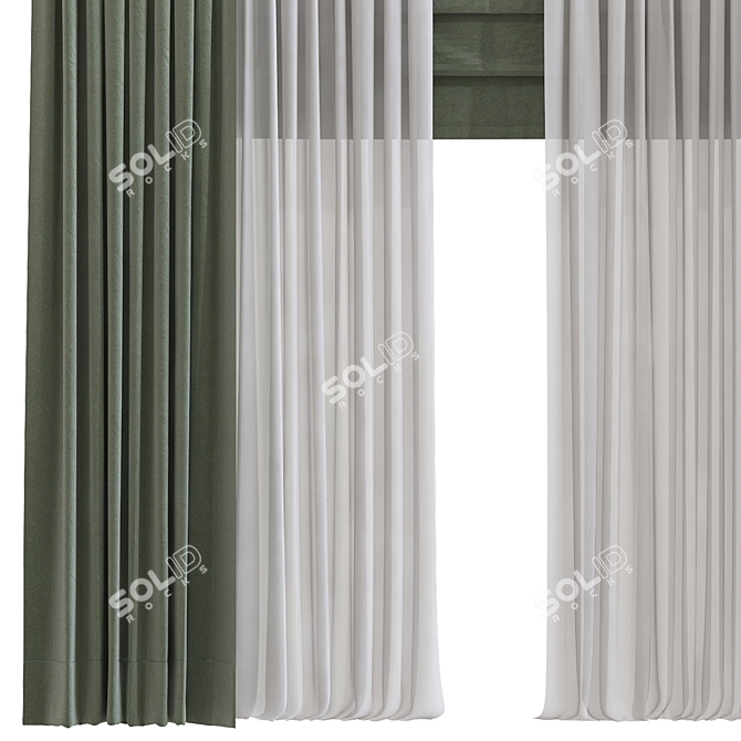 Zenith Curtains Redesign & Retopology 3D model image 3