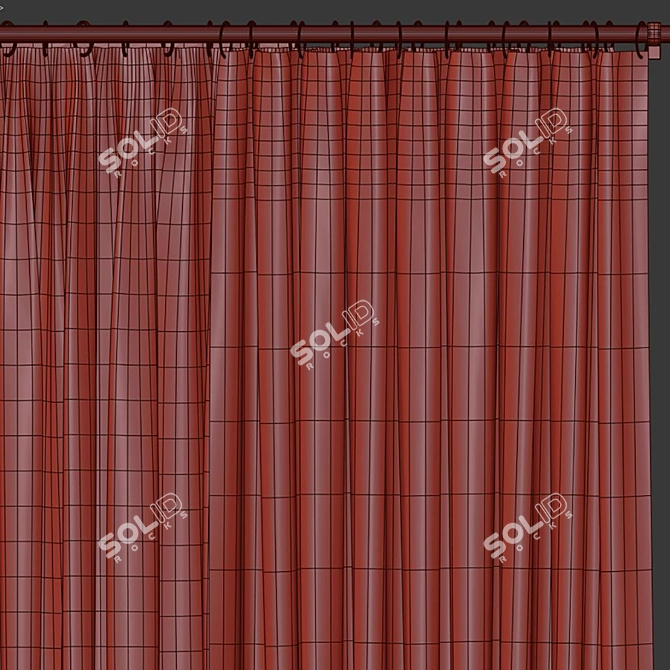 Zenith Curtains Redesign & Retopology 3D model image 4