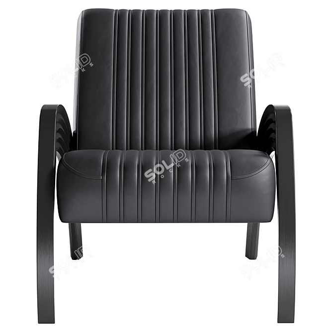 Elegant Status Lounge Chair 3D model image 2