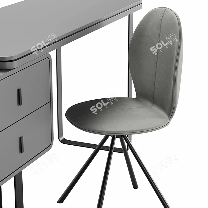 RD-0217 Computer Desk 3D model image 2