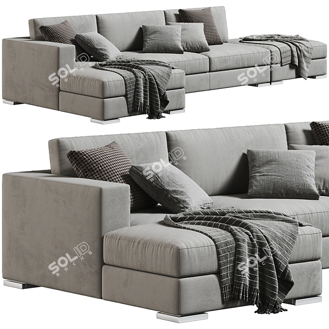 Modern Jesse Alfred Sofa Set 3D model image 1