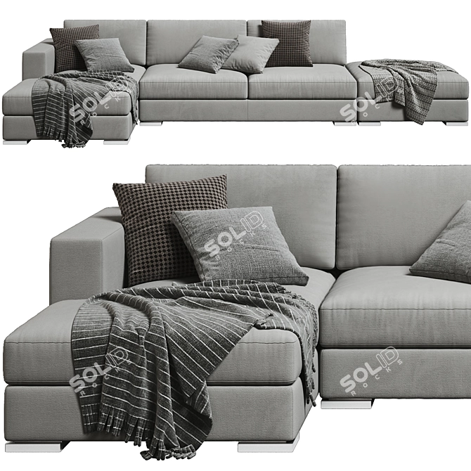 Modern Jesse Alfred Sofa Set 3D model image 2