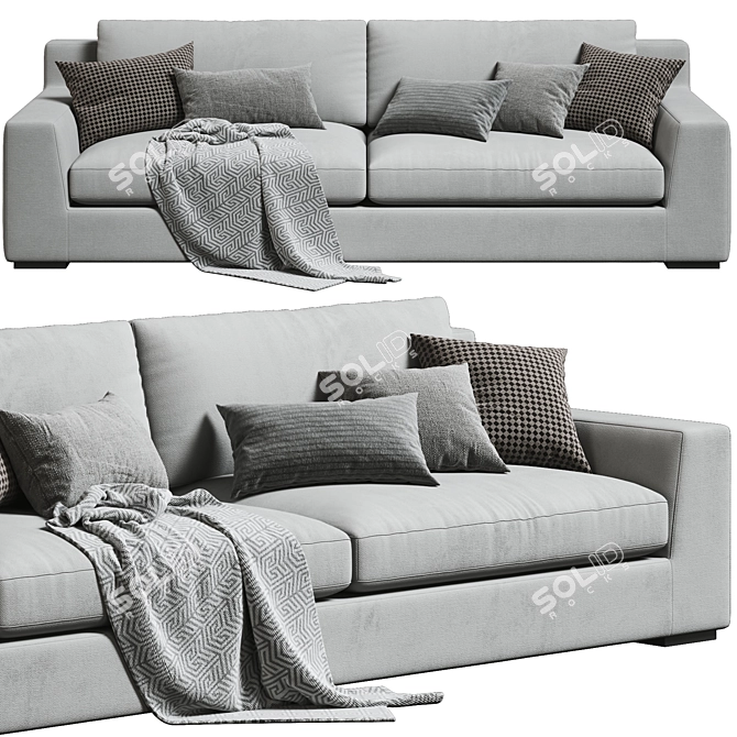 Luxury Marac 2 Seat Sofa 3D model image 2