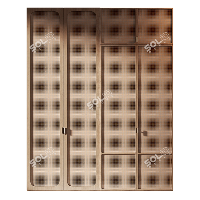 Dual Configuration Wood Furniture 3D model image 1