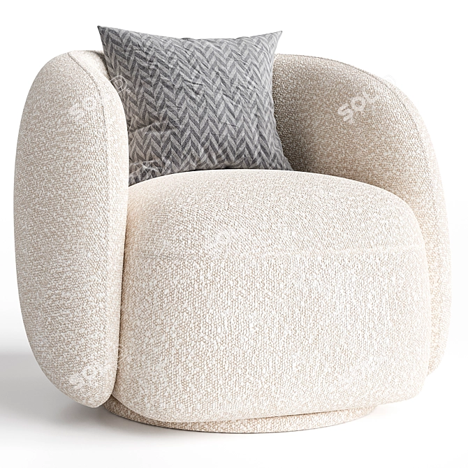 Modern Sunday Armchair 2017 Model 3D model image 1