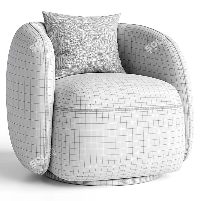 Modern Sunday Armchair 2017 Model 3D model image 3