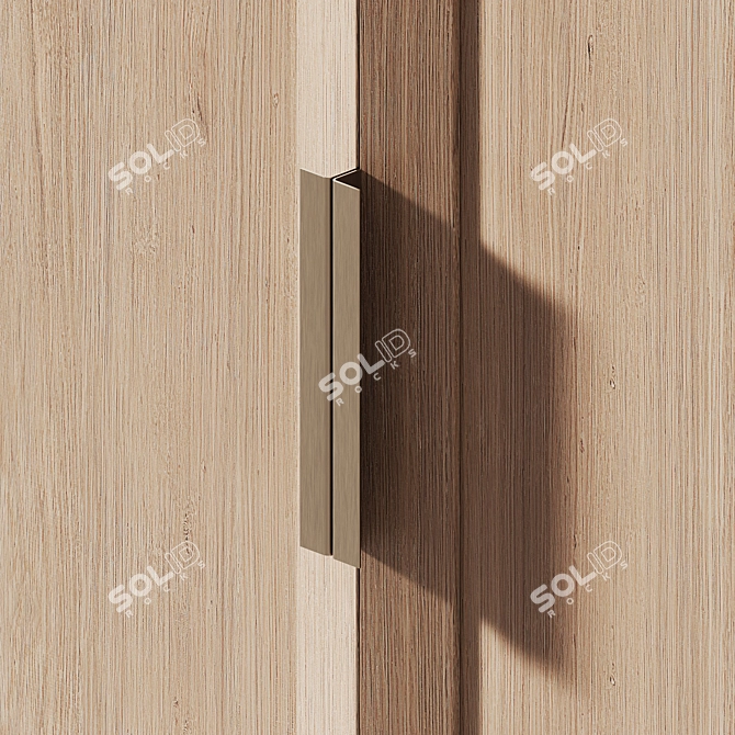 Oak Texture Furniture Set 3D model image 2