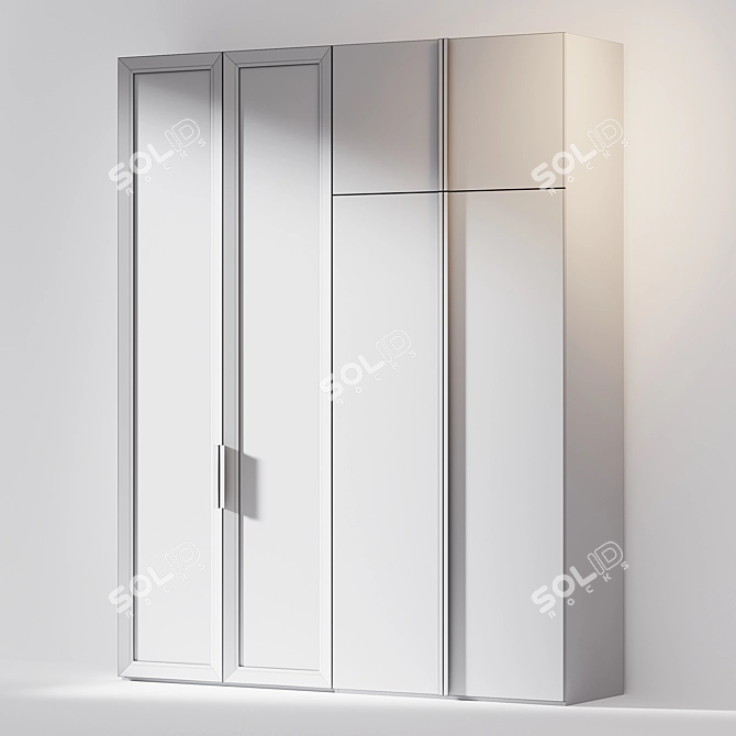 Oak Texture Furniture Set 3D model image 4