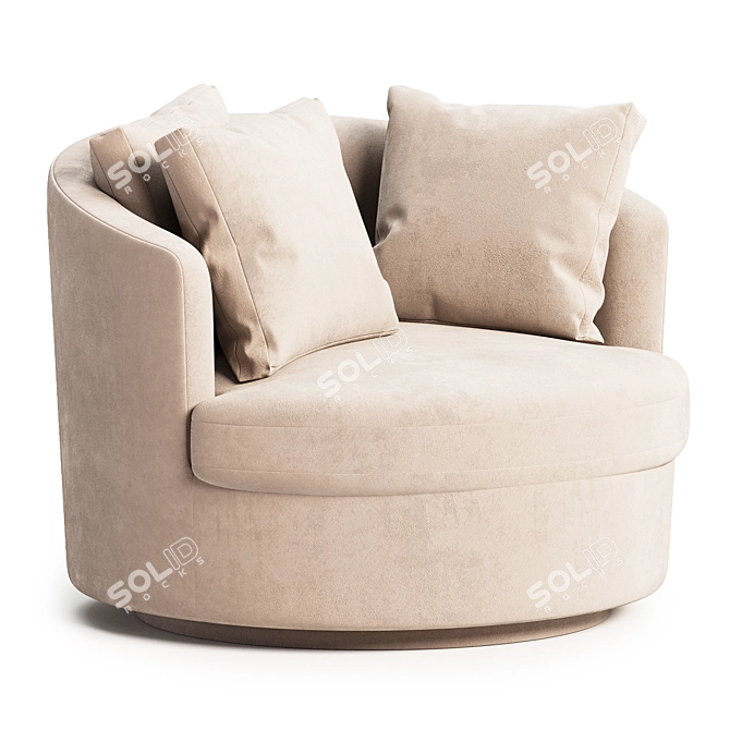 Modern Viv Swivel Chair 3D 3D model image 1