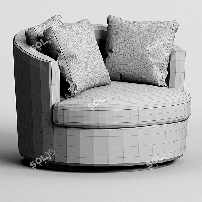 Modern Viv Swivel Chair 3D 3D model image 3