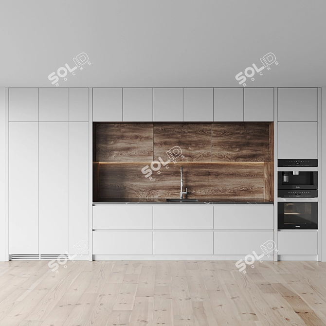 Modern Kitchen 3D Model Pack 3D model image 2