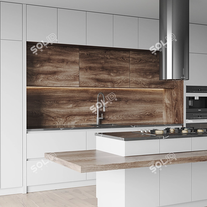 Modern Kitchen 3D Model Pack 3D model image 3