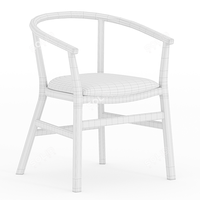  Contemporary 3D Model Armchair 3D model image 3