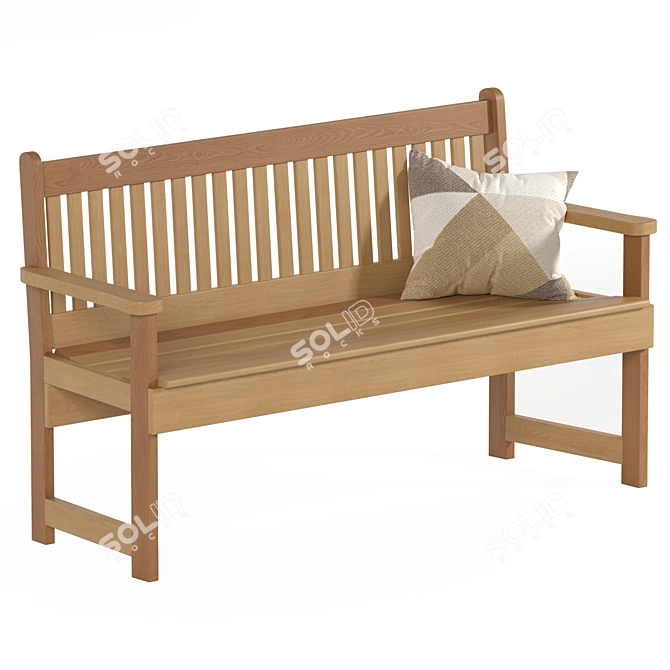 "Kensi Garden Bench D-10 3D model image 1