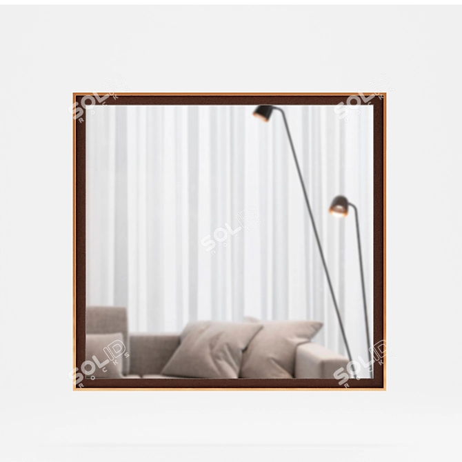 Amadeus Mirror: Elegant Wall Decor 3D model image 2