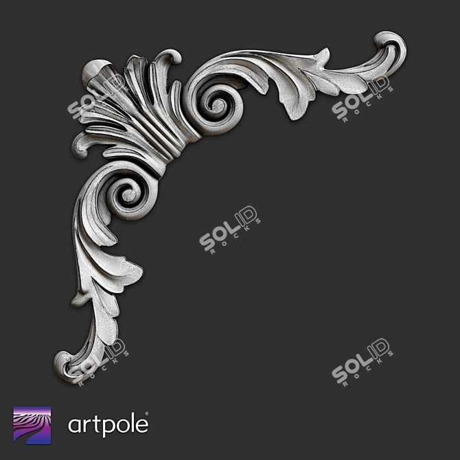 ArtPole SU10 Gypsum Corner 3D model image 2