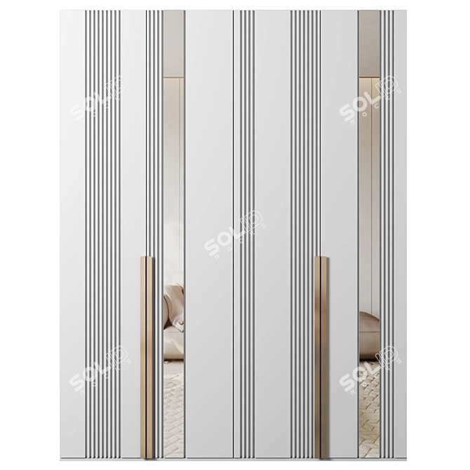  Modular Wardrobe 3D Model 3D model image 1