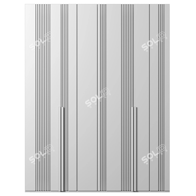  Modular Wardrobe 3D Model 3D model image 3