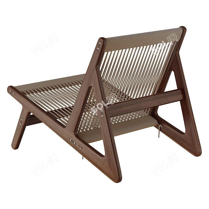 Gubi MR01 Initial Lounge Chair 3D model image 3