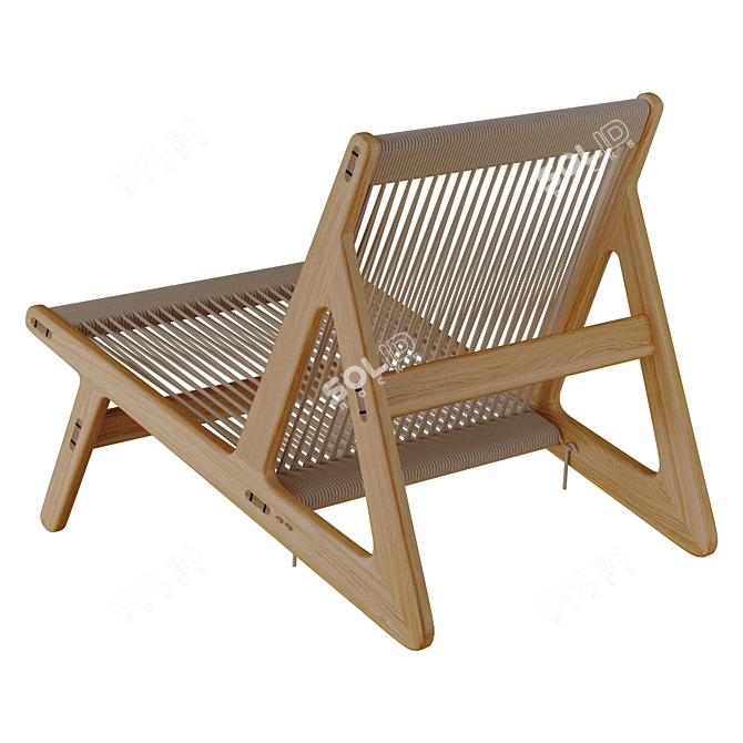 Gubi MR01 Initial Lounge Chair 3D model image 4