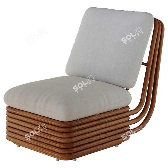 Bohemian 72 Lounge Chair Model 3D model image 1