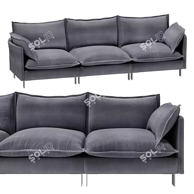 Modular Comfort Sofa "LORUSSO TOM 3D model image 2