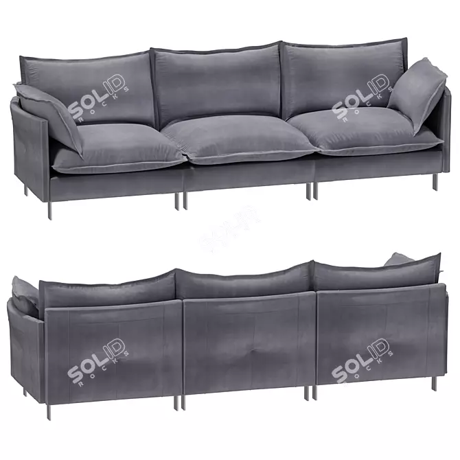 Modular Comfort Sofa "LORUSSO TOM 3D model image 3