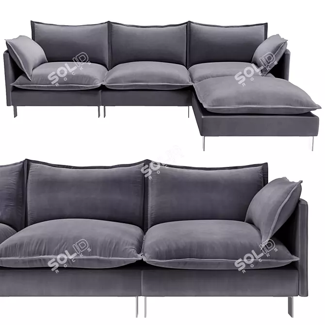 Modular Comfort Sofa "LORUSSO TOM 3D model image 5