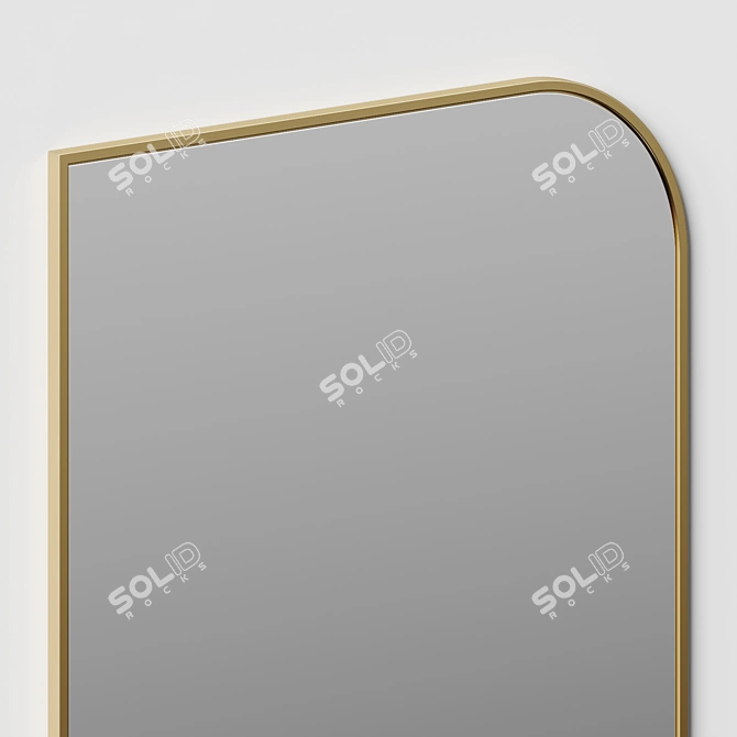 Contemporary Full-Length Mirror Stand/Wall Décor 3D model image 3