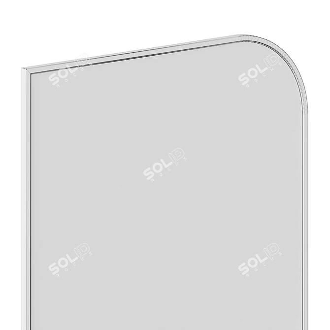 Contemporary Full-Length Mirror Stand/Wall Décor 3D model image 5