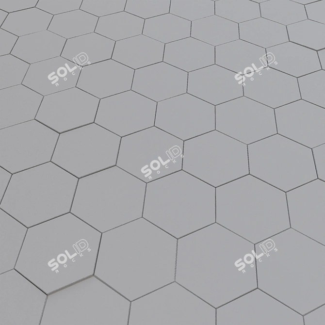 Equipe Carrara Hexagon Ceramic 3D model image 4