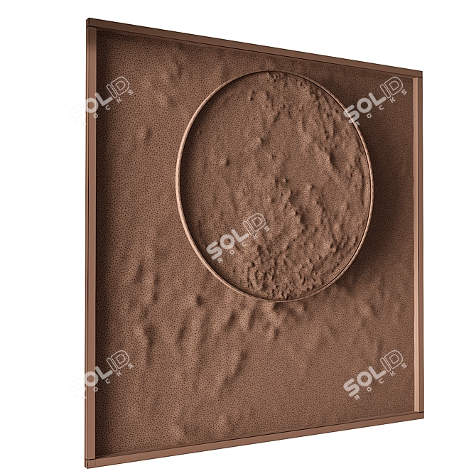 Luna LED Wall Art Panel 3D model image 5