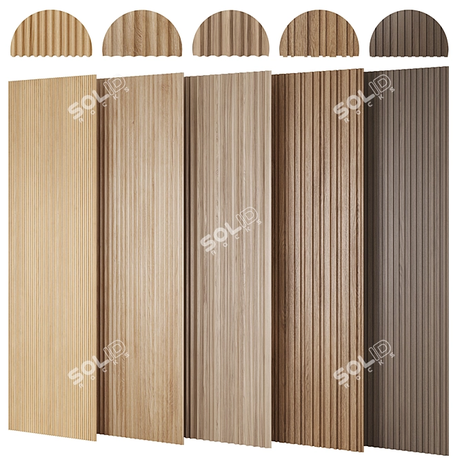 Customizable 3D Milled Panel Collection 3D model image 1