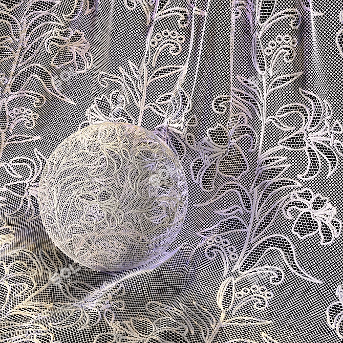 Infinite Lace Fabric Textures - 04 3D model image 3