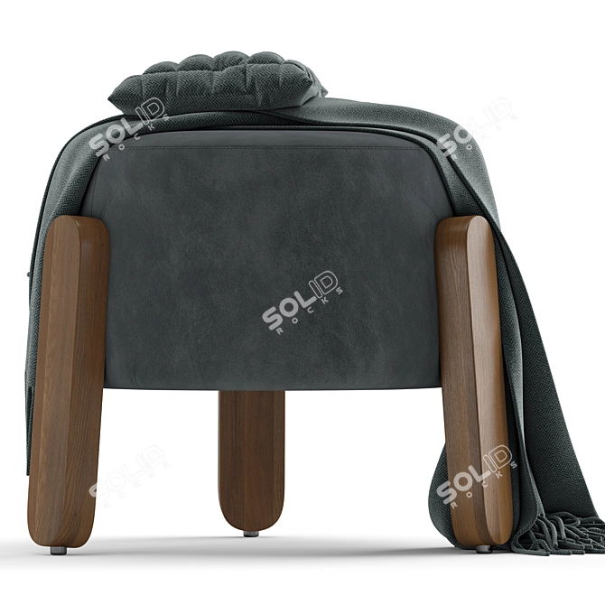 Luxury Lou Stool Duo Texture 3D model image 5